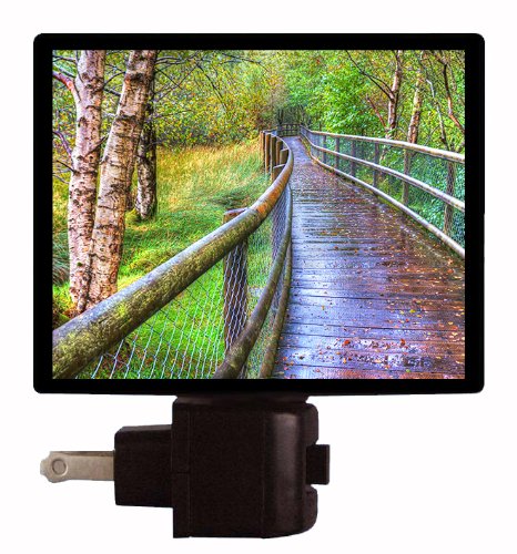 Walking Path Night Light Along The Boardwalk Landscape LED Night Light