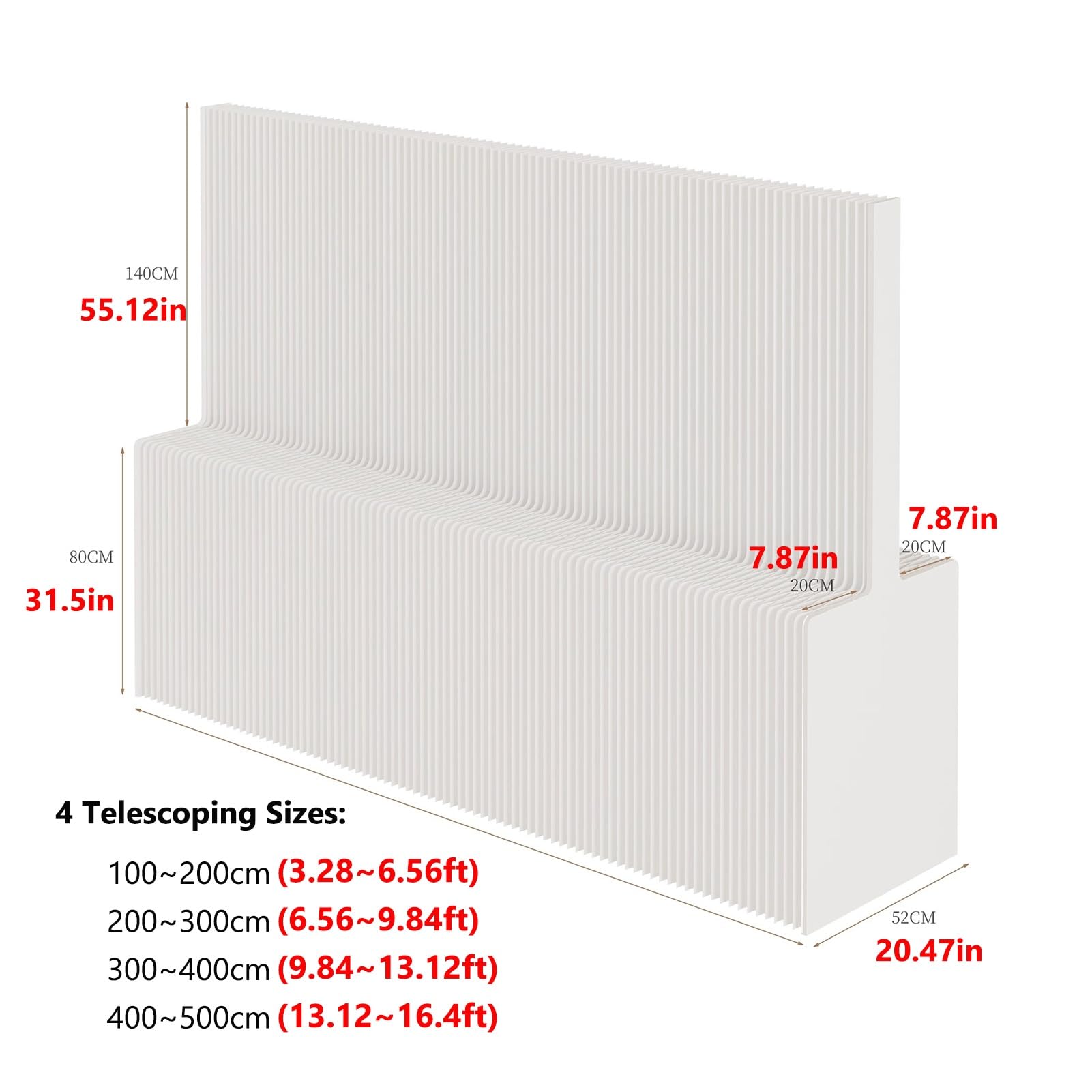 Divisori per ambienti, Pannello divisorio for casa, ufficio, negozio, biblioteca, bar, salone(7.22x9.84ft)