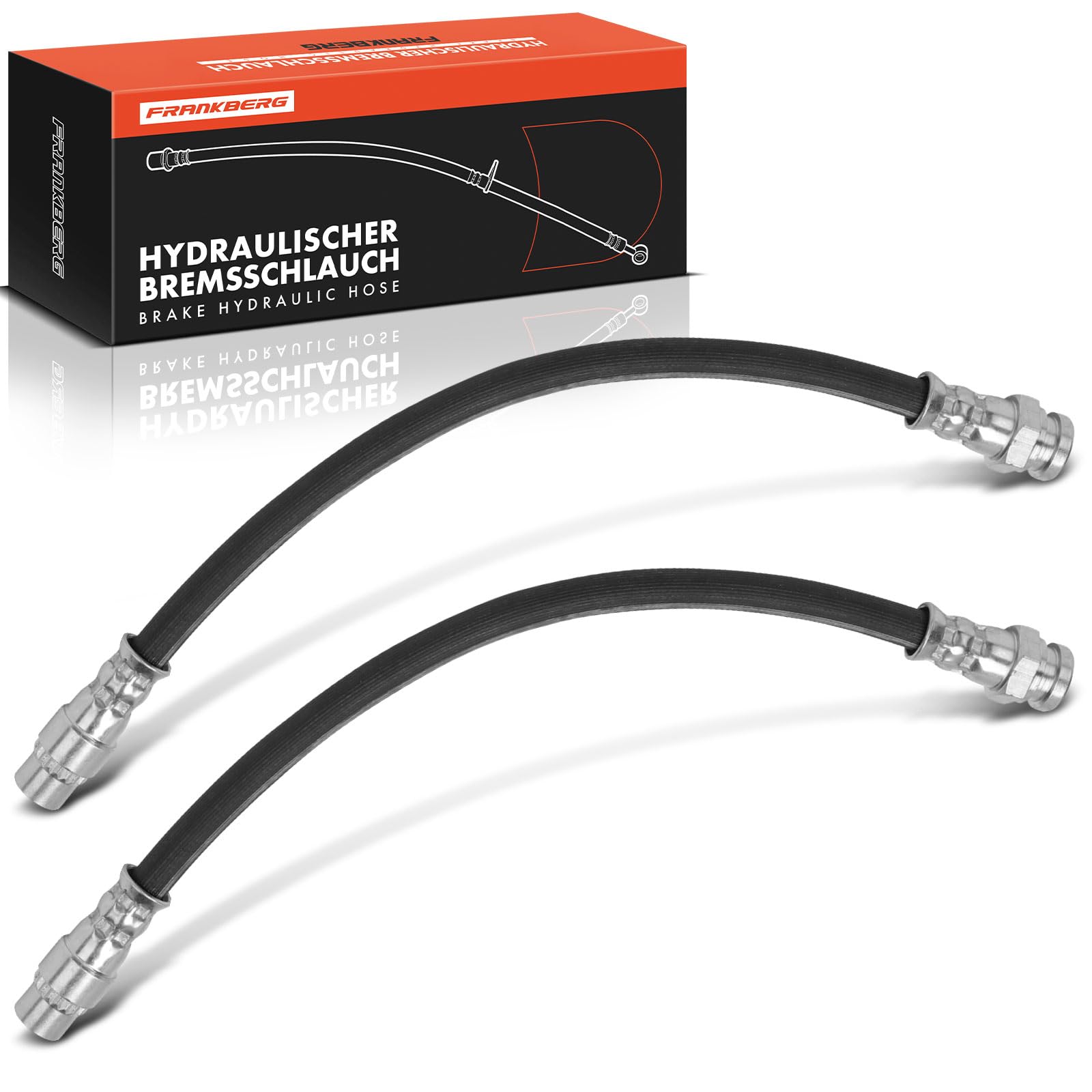 Frankberg 2 flexibles de frein arrière 248 mm 4806E3 | Compatible avec: Plateau/châssis Partner 5 G, Berlingo/Berlingo Premier monospace GFK GJK MF, Partner Origin Box/MPV G