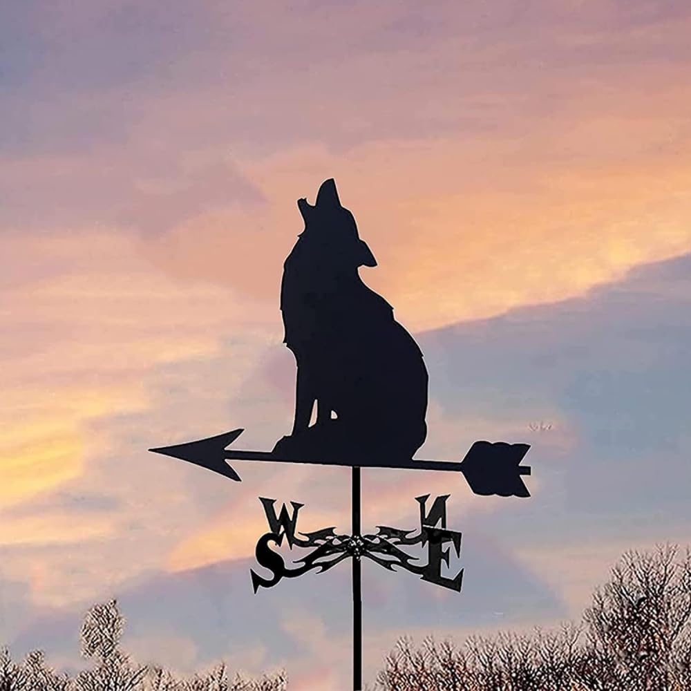Weathervane Vane Measurement Tools Retro Wind Direction Indicator Stawn Creative Garden Stake Vane