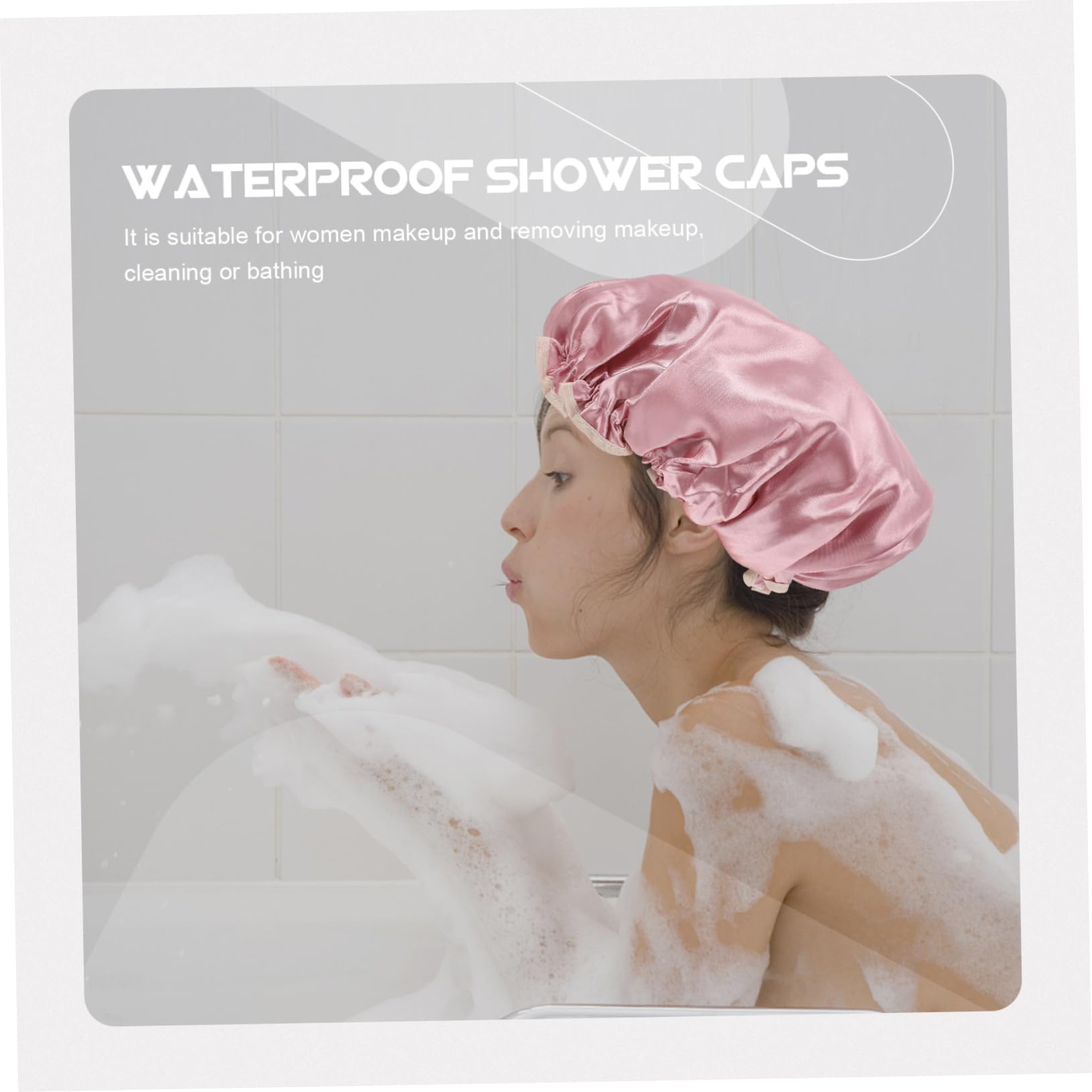DOITOOL 12piezas Gorros De Impermeables De Doble Capa Gorro Para Baño Spa y De Cabello Material Resistente y Para Mujeres