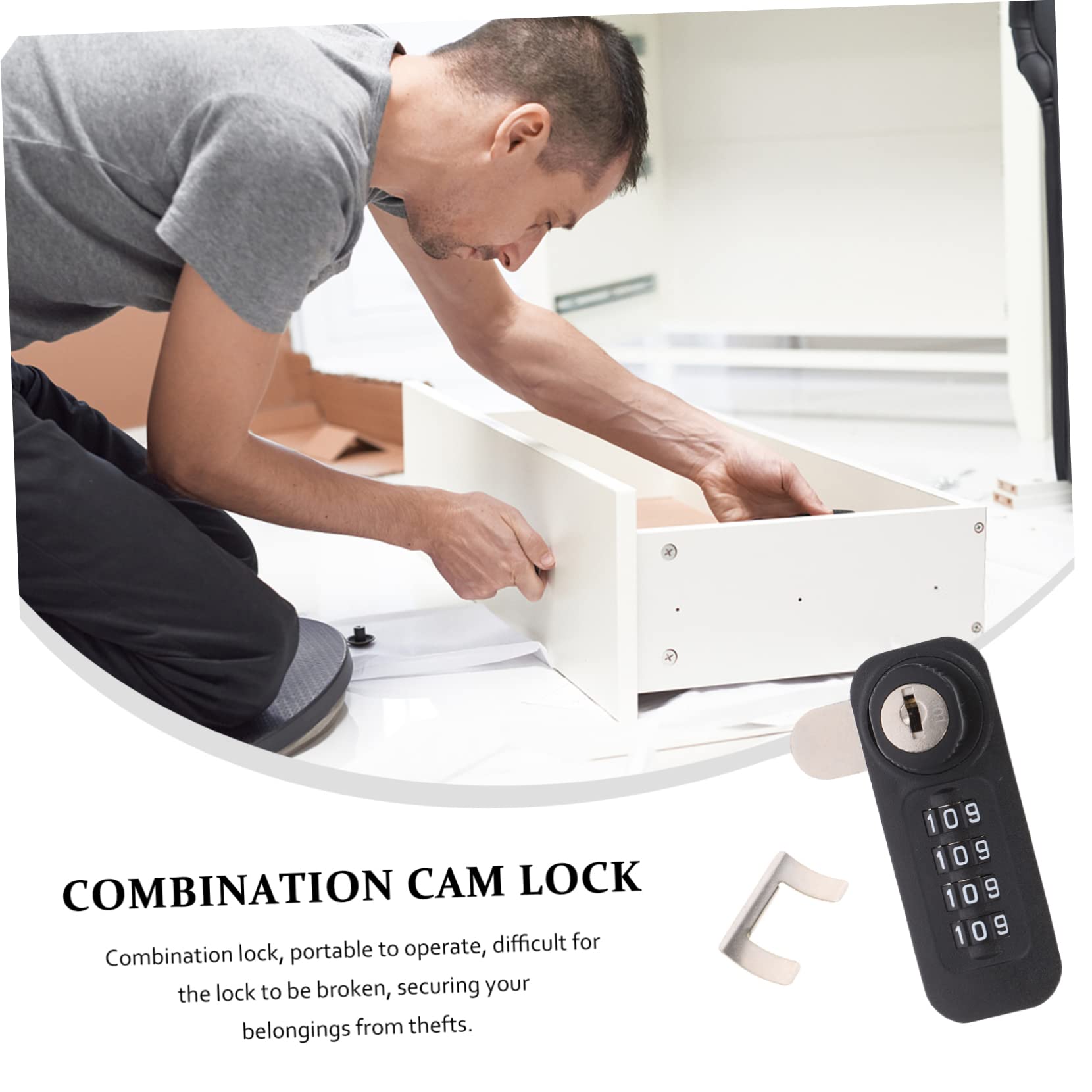 Artibetter 3pezzi Serratura Combinazione Meccanica Per Armadietti e Armadi Acciaio Sicurezza Personalizzabile Cifre Facile Da Installare Resistente e Pratica Per Proteggere Tuoi Oggetti