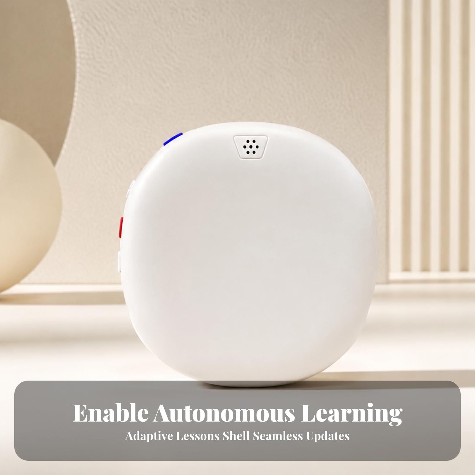 Dispositif Pratique Orale D'anglais IA Portable Appareil Correction Prononciation Anglaise Précis pr Étu à la, Crème