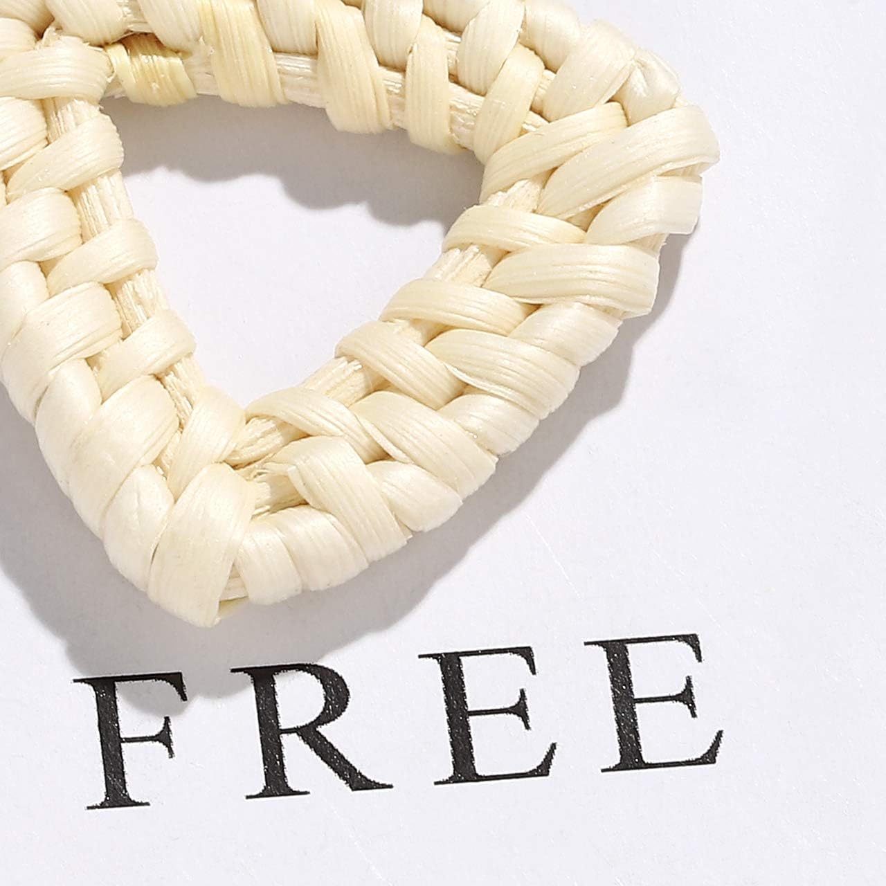 Rattan Earrings for Women Handmade Lightweight Wicker Straw Stud Earrings Statement Weaving Braid Drop Dangle Earring - Image 7