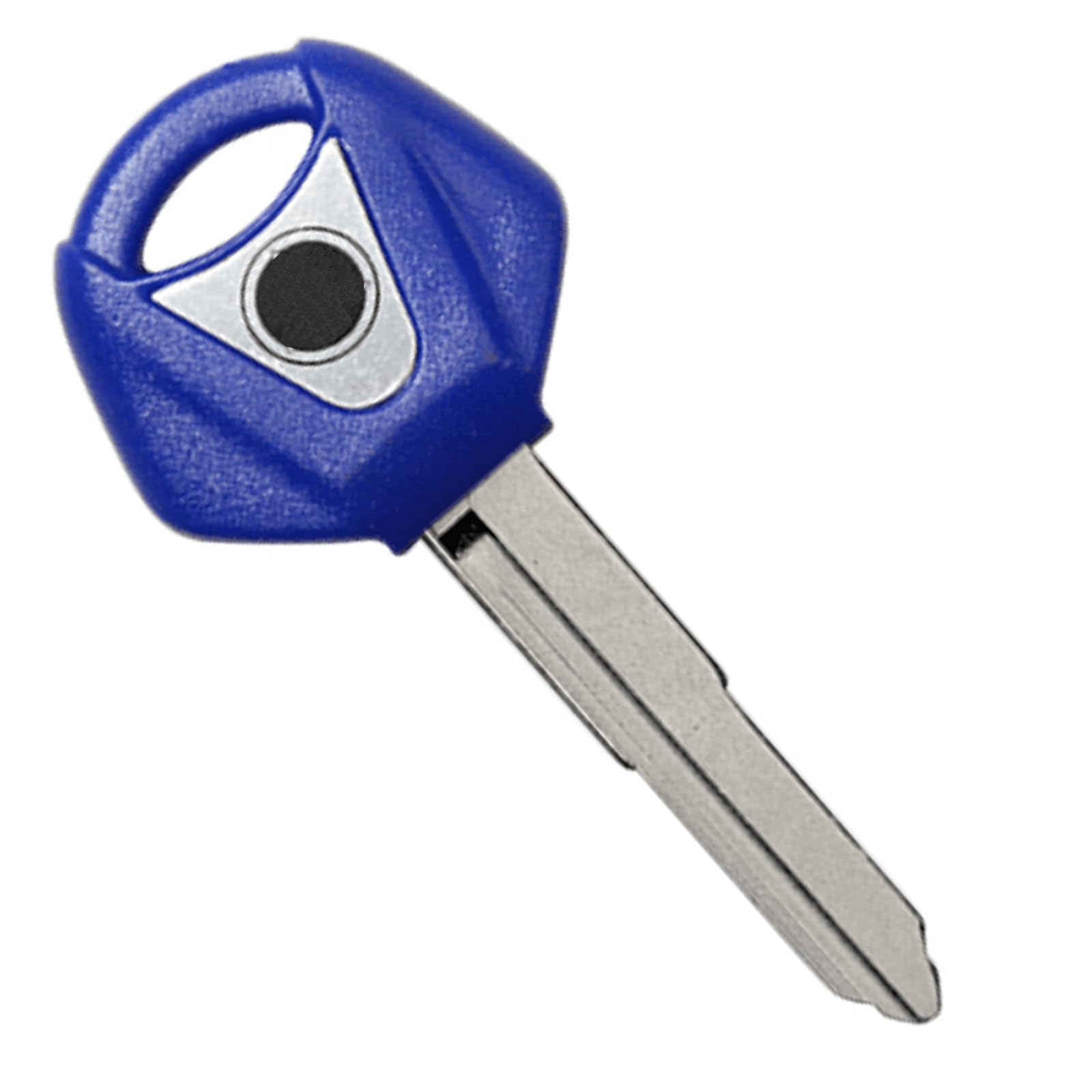 2 Uncut Motorcycle Key Blanks – Fit Yamaha YZF R1 R6 MT FZ XJR XMAX NMAX XJ, Nickel Plated Brass
