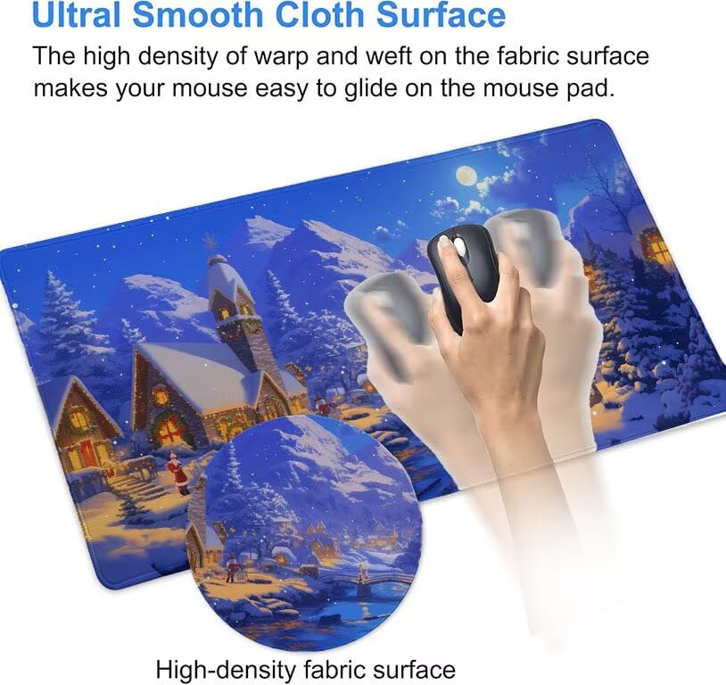 Tapis de souris grand format PC ordinateur portable antidérapant - 6