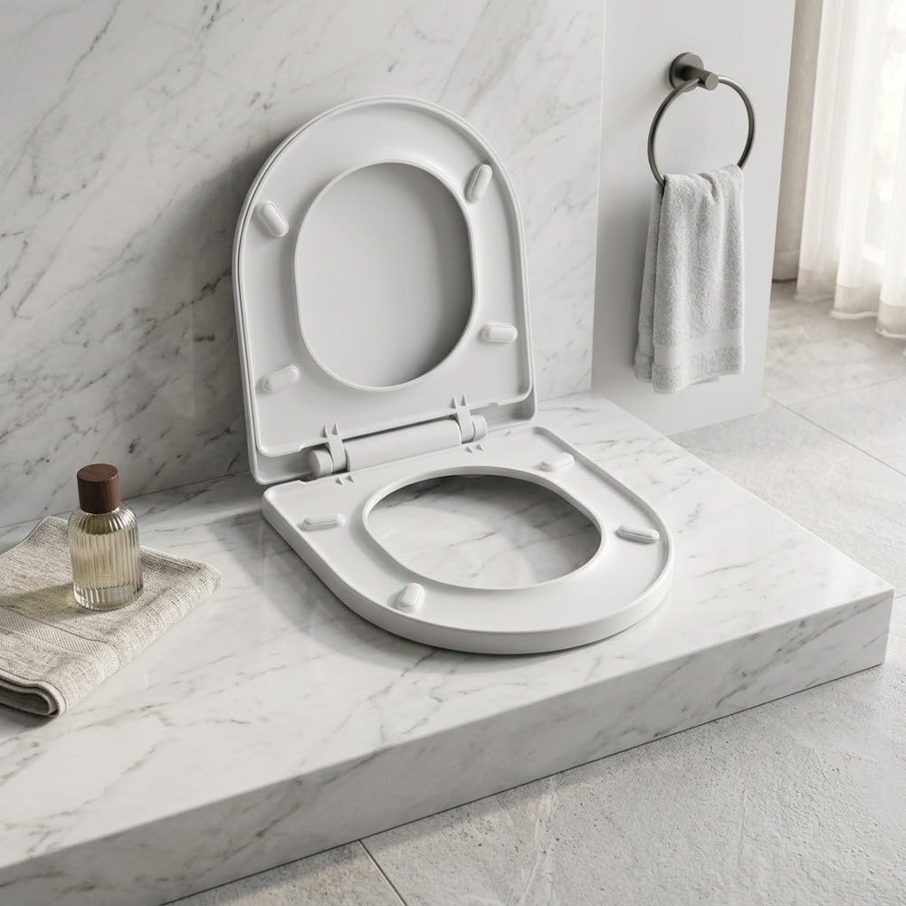 Sedile WC a forma di U Soft-Close abbassamento automatico per sedile WC