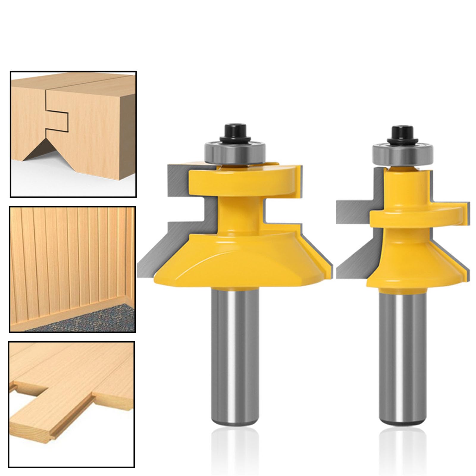 Mèches de toupie en acier robuste avec tige de 12 mm, coupe