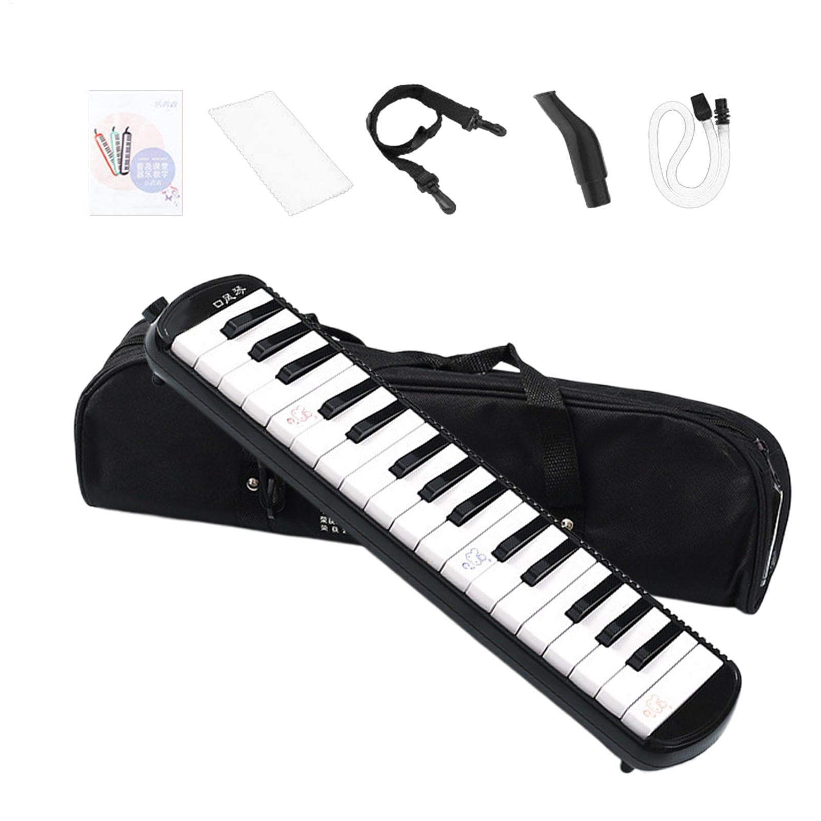Melodica dla dorosłych, Melodica Instrument Air Keyboard Piano, 32-klawiszowa klawiatura Harmonium Instrument z torbą do przenoszenia, dla początkujących i profesjonalistów