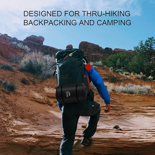Lanmountain Mummy Sleeping Bag|3-4 Season Camping Sleeping Bag For Adults-14℉-59℉Extreme,Washable,Warm & Cool Weather For Outdoor Hiking Travel Gear Must Kids Sleep Accessories,Orange thumb #5
