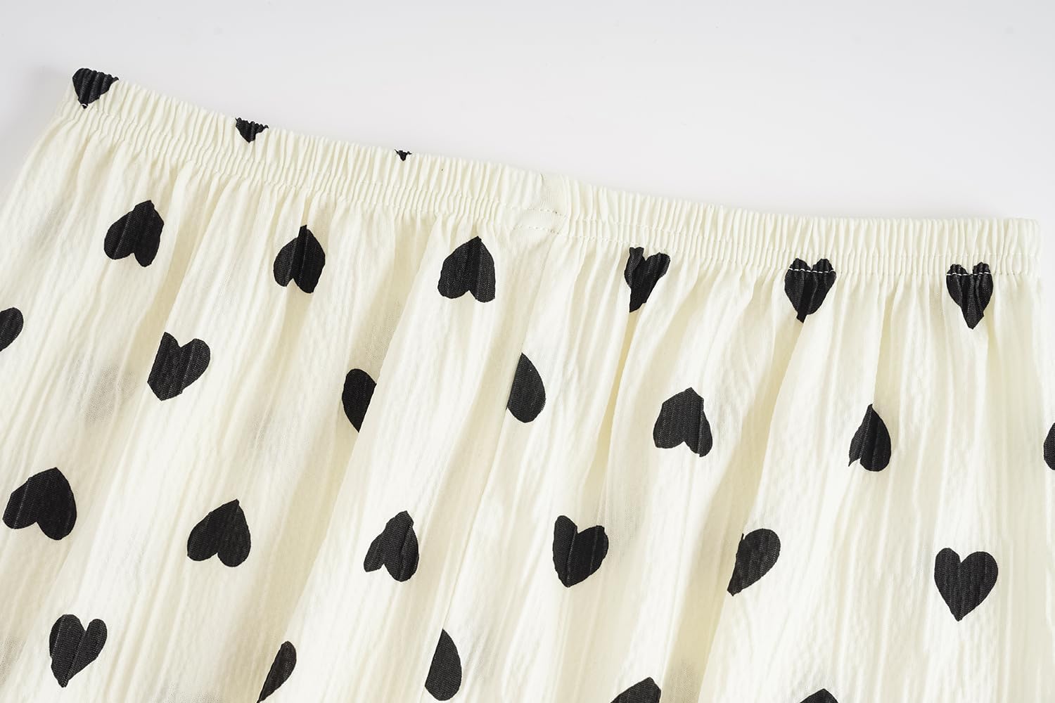 Vopmocld Big Girls Button Down Pajama Sets Crepe Soft Lapel Shirt Sleepwear Printed Lounge Set Long Sleeve Long Pants Nighty - Image 6