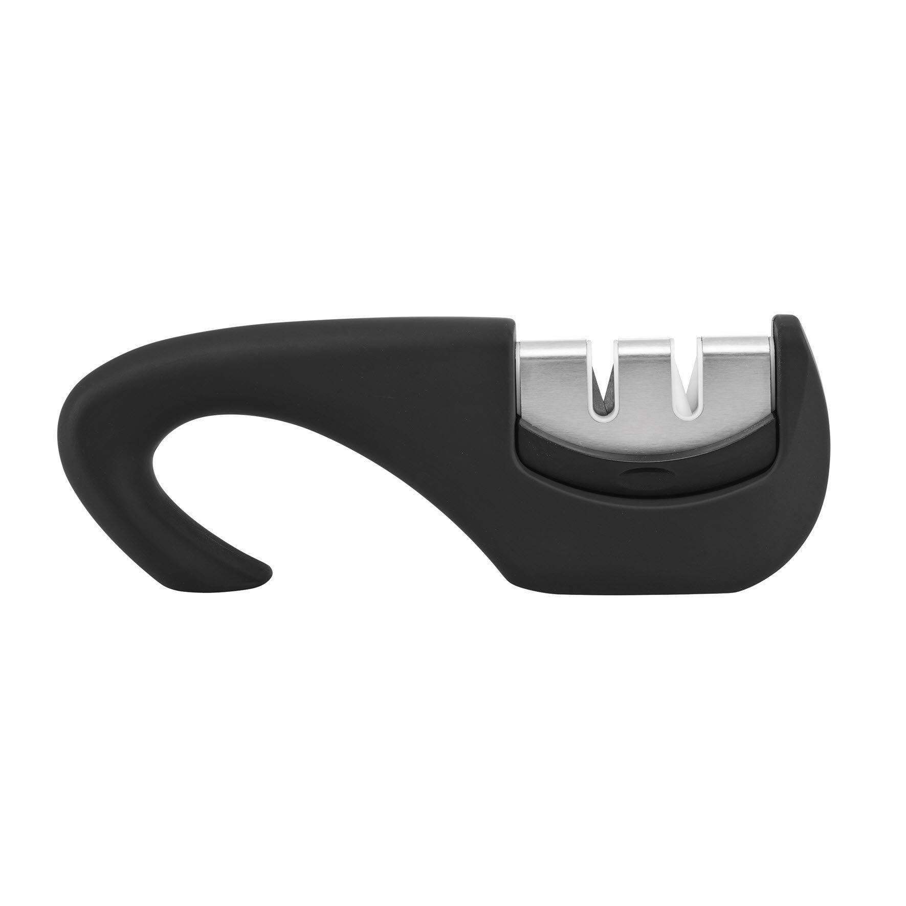 Handheld Knife Sharpener - 2 Slot Coarse & Fine with Easy Grip - 19.2 x 4.5 cm