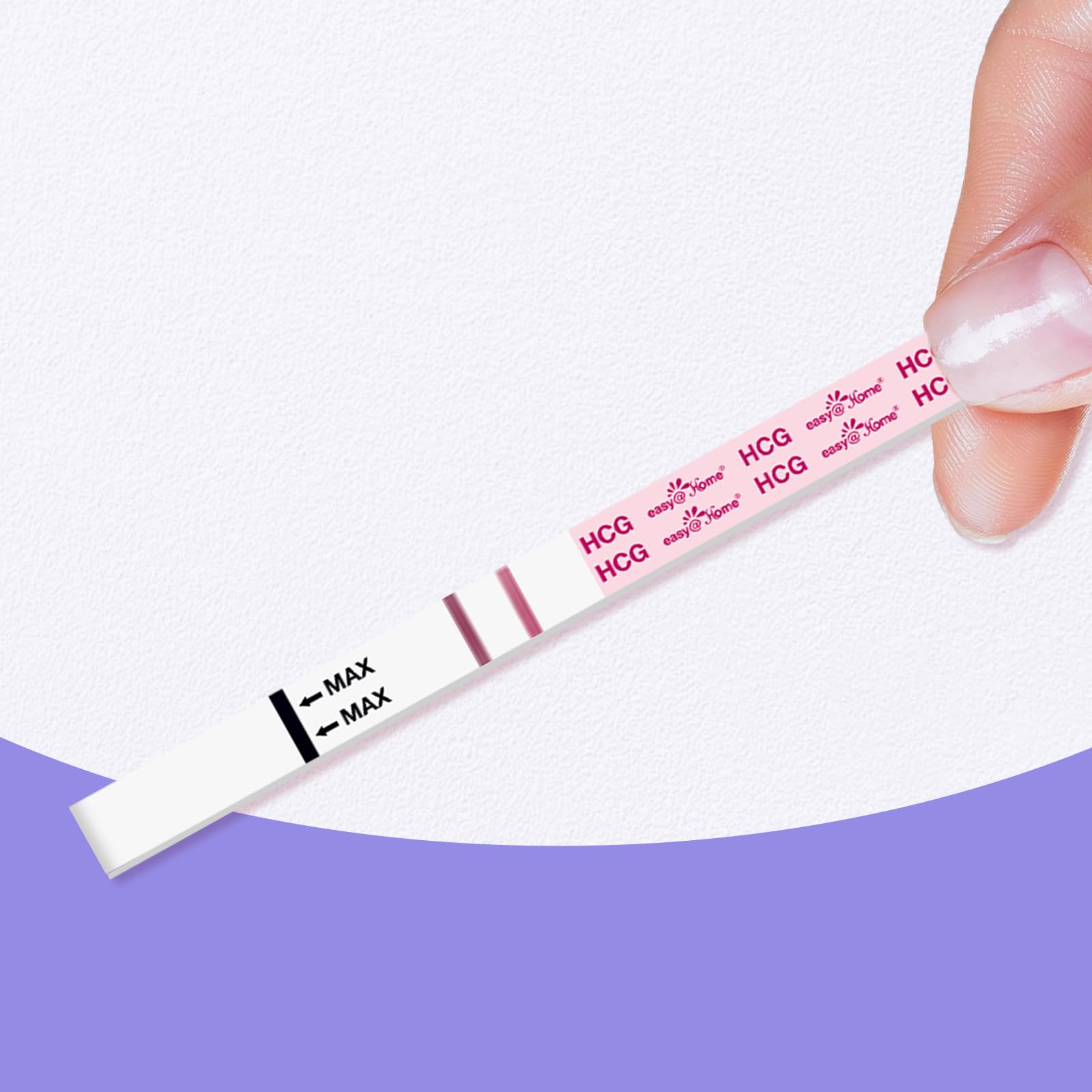 Easy@Home Pregnancy Test Strips Kit: 100-Pack HCG Test Strips, Early Detection Home Pregnancy Test EZW1-S:100