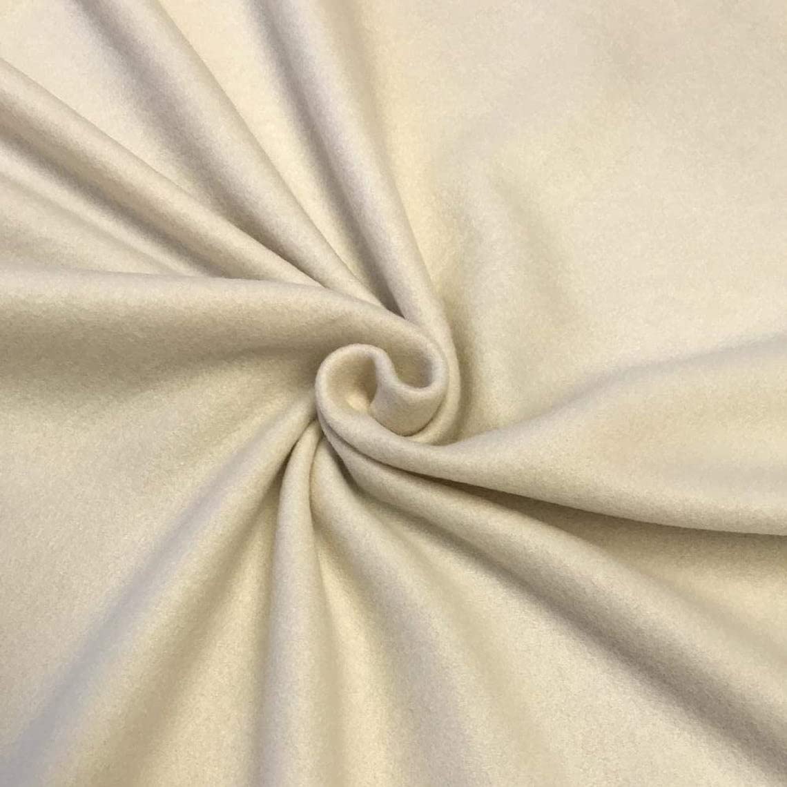 New Creations Fabric & Foam Inc, 58/60" Wide Solid Polar Fleece Anti-Pill Fabric (1 Yard, Beige)