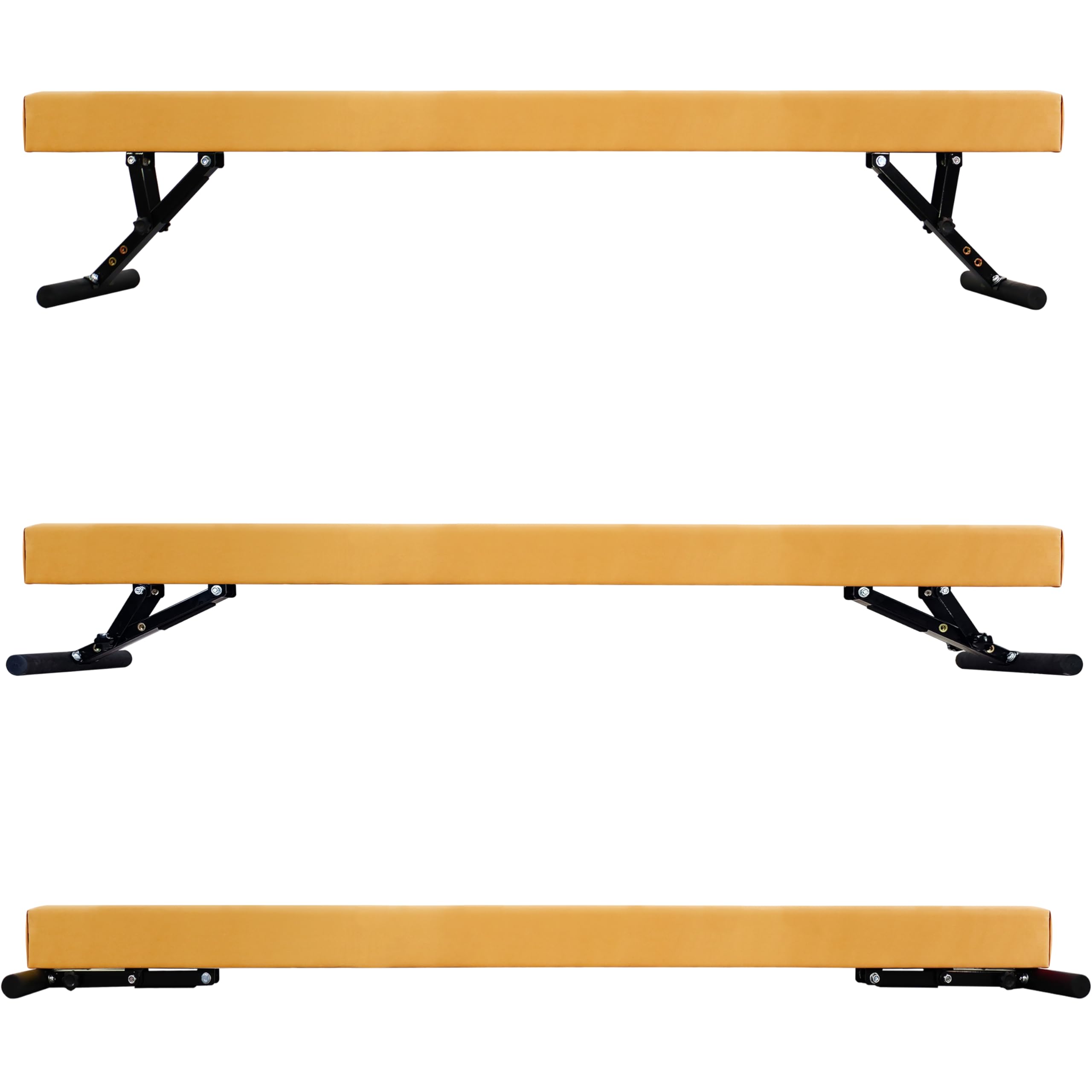 FC FUNCHEER Adjustable balane Beam for Kids - 8FT Gymnastics Beam - high and Low Floor Beam for All Gymnastic Levels-Professional Gymnastic Equipment