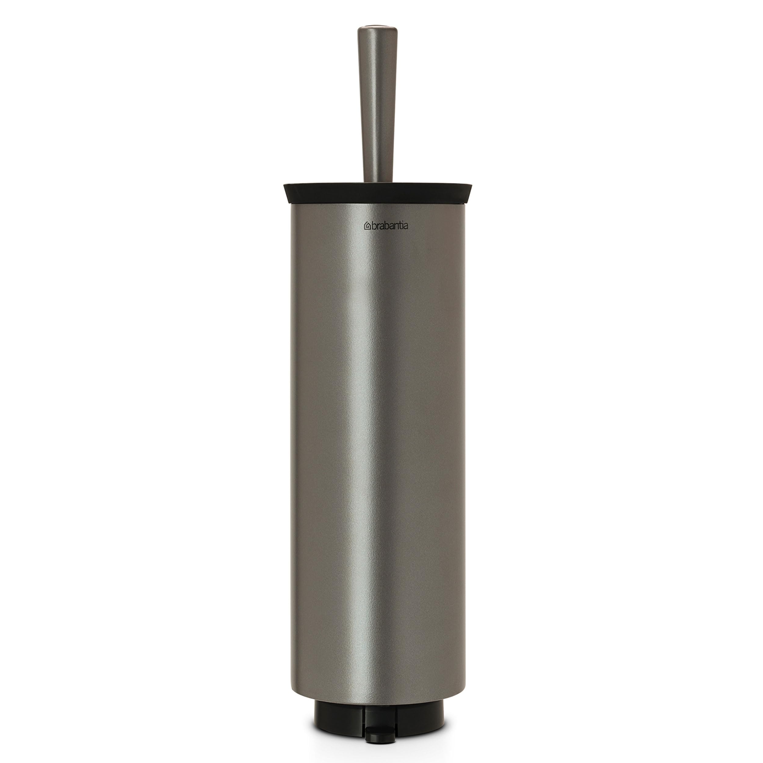 Brabantia Toilet Brush and Holder, Platinum