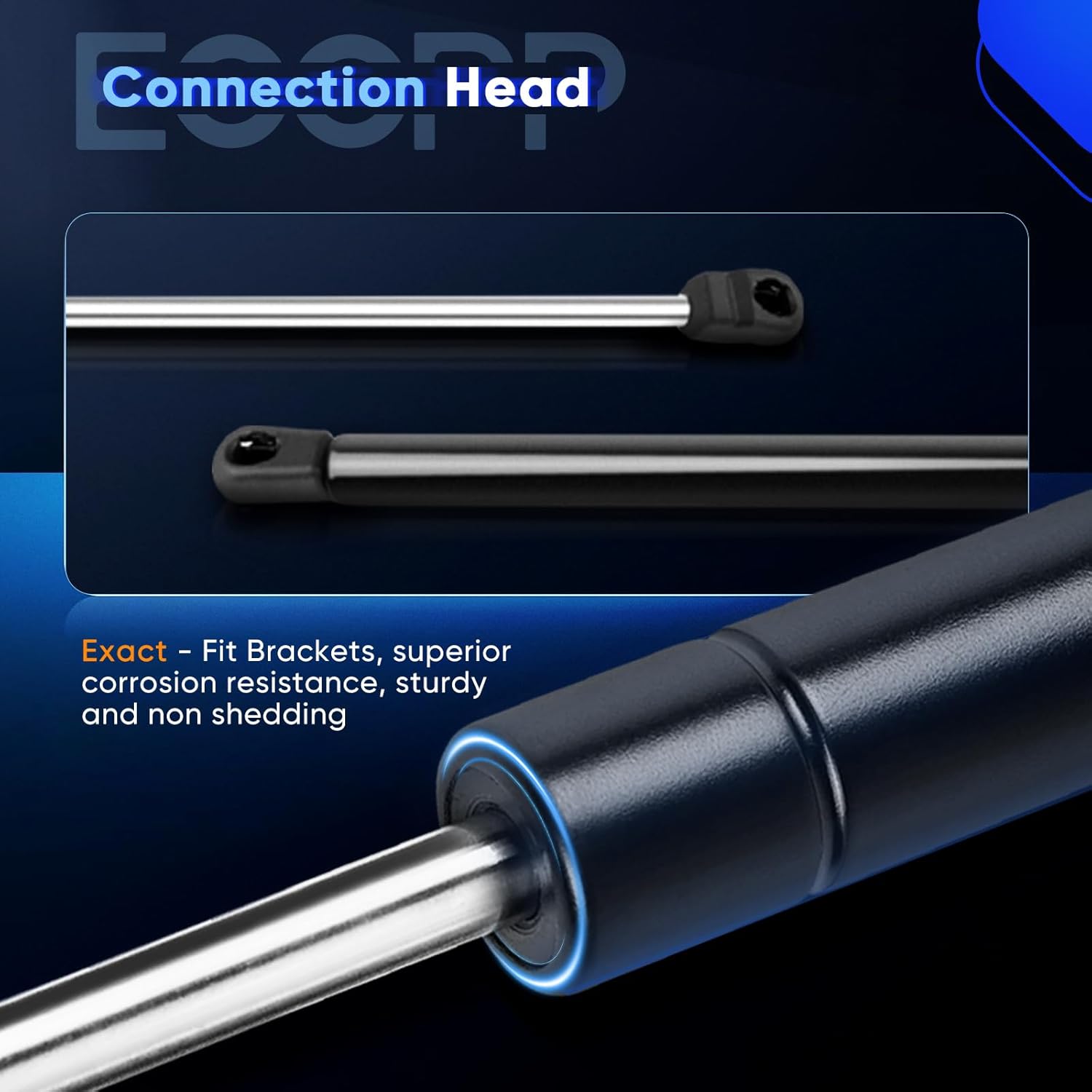 ECCPP Lift Support Replacement 2pcs Liftgate Struts Gas Springs Fit for Hyundai Tucson 2.0L 2005-2009,for Hyundai Tucson 2.7L 2005-2009