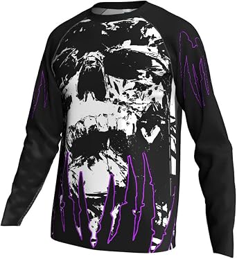 Motocross Cycling Men Black Jersey Bicycle Long Shirt Downhill Apparel MTB BMX Bike Mountain Clothing