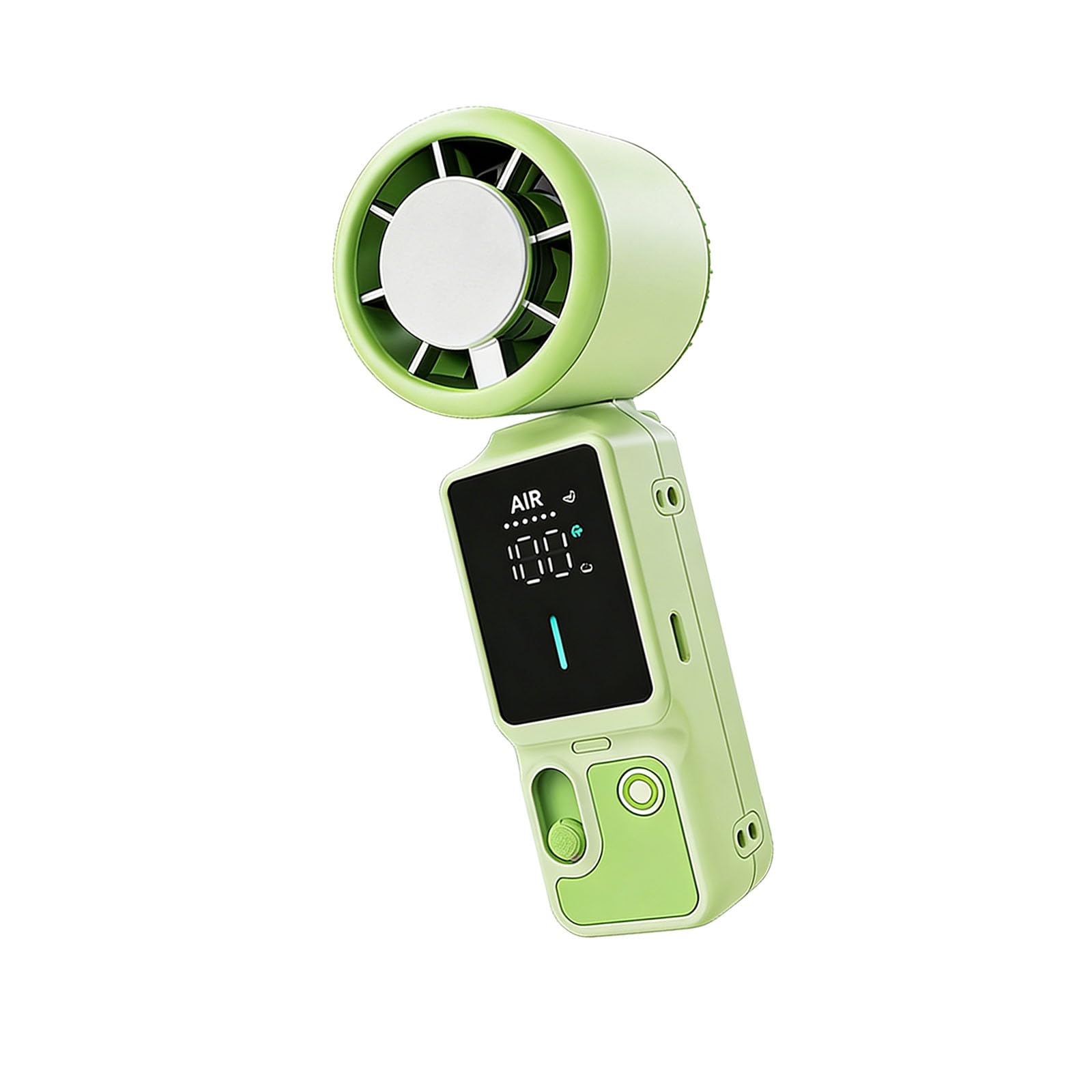 CUNZJIA 100 Speed Adjustable Handheld Cooling Device with Semiconductor Ice Plate and Foldable Handle for Outdoor Home Use