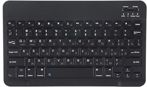 Miniatura 1 de plplaaoo Teclado inalámbrico, teclado ultra ancho delgado, teclado de 10.1 pulgadas, teclado inalámbrico compacto, teclado inalámbrico inalámbrico