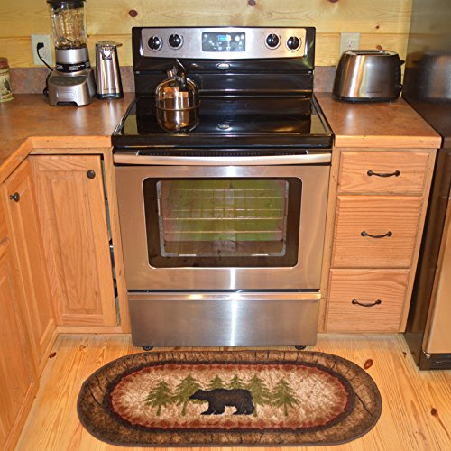 Wholesale Rug Source Kitchen Rugs, Nylon Rubber, Multi Color, 20"x44", Brown, 51 x 112 cm (Oval) - Image 2