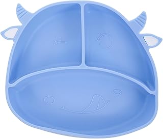 NOLITOY Prato Infantil Para Bebê 1 Peça Comida Para Crianças Talheres De Acampamento Bandeja Dividida Para Autoalimentação Prato Dividido De Metal Prato Para Crianças Prato Para