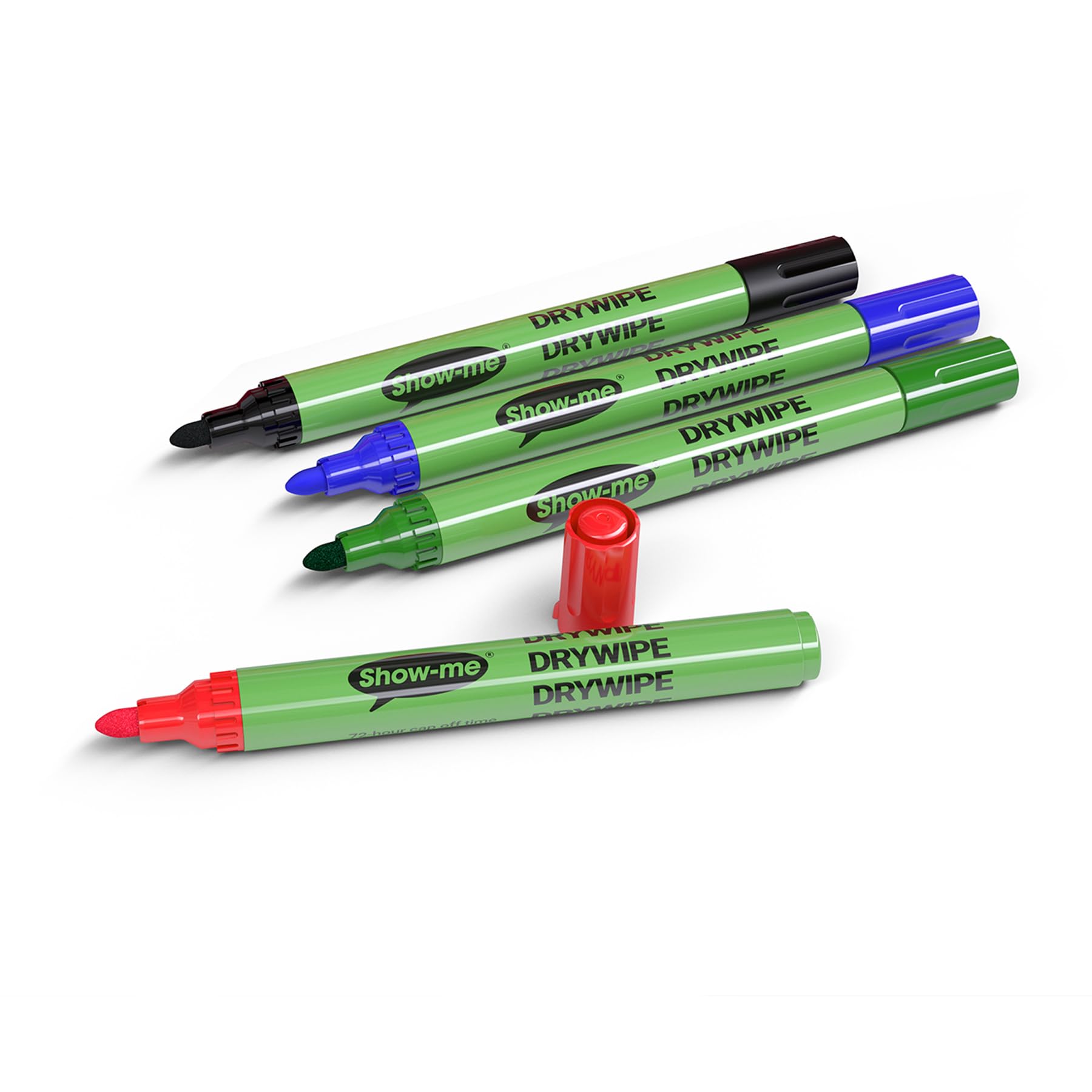 Feutres effaçables à sec aux couleurs assorties, pointe moyenne, 48 unités