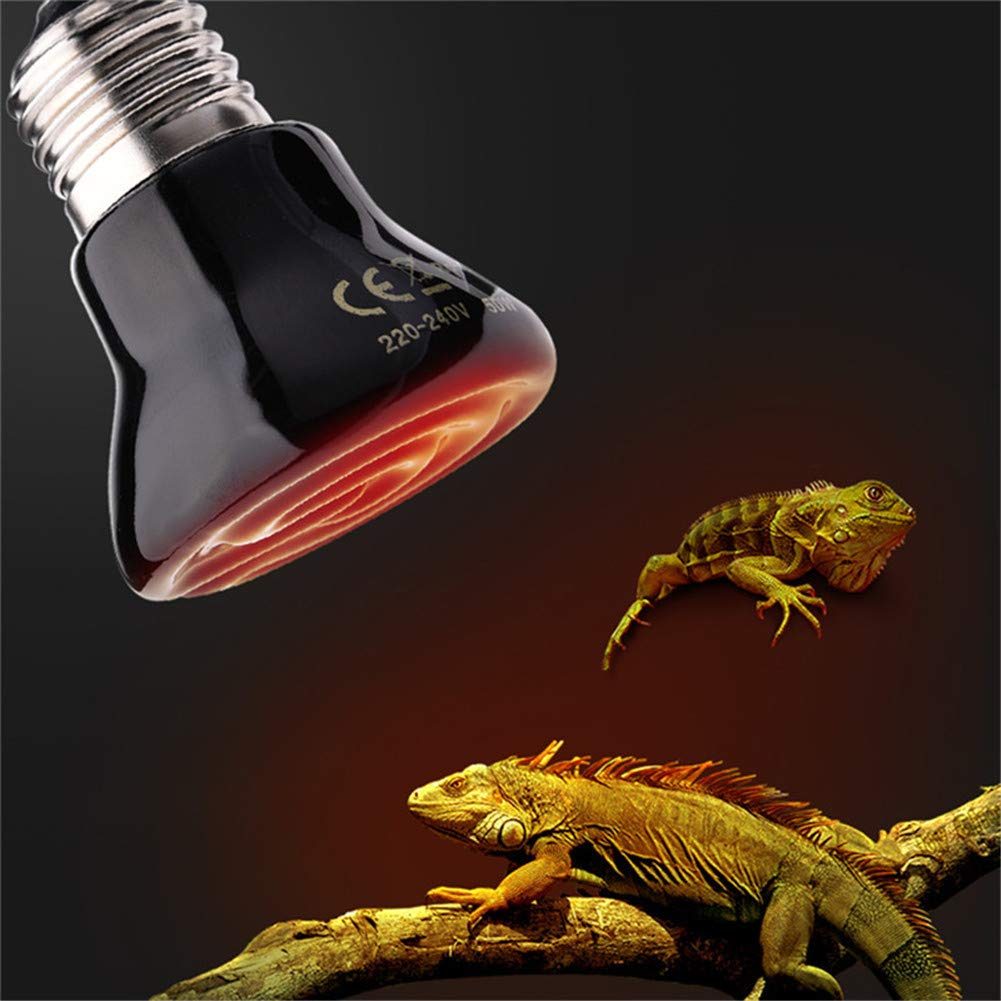 250W Reptile Heat Lamp Pet Infrared Ceramic Heater Emitter Appliances Lamp Reptile Tank Accessories for Amphibian Pet Brooder Coop Lizard Bearded Dragon Turtle Snake Terrarium Incubating Chicken - image 8