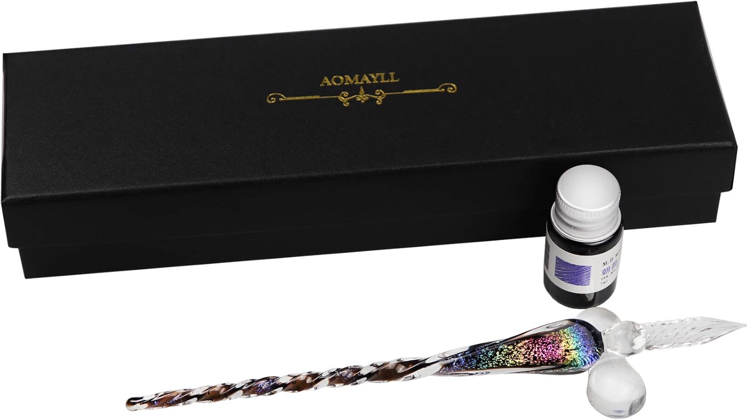 zhl glass ink pen,Glass Dip Pen Set Calligraphy Pen