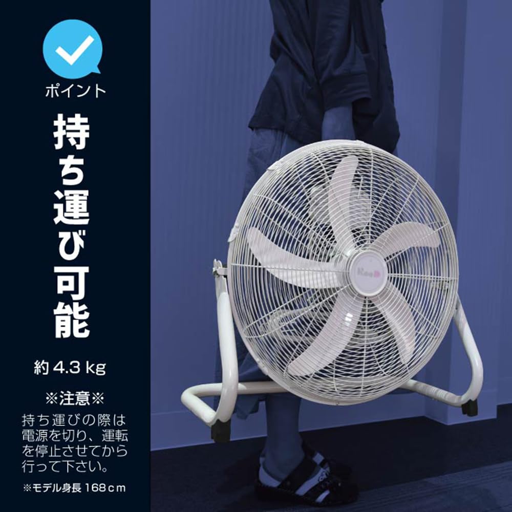業務用扇風機 4枚羽根 青 Amazon | タンスのゲン 業務用扇風機 強力 5枚羽根 45cm 風量3段階