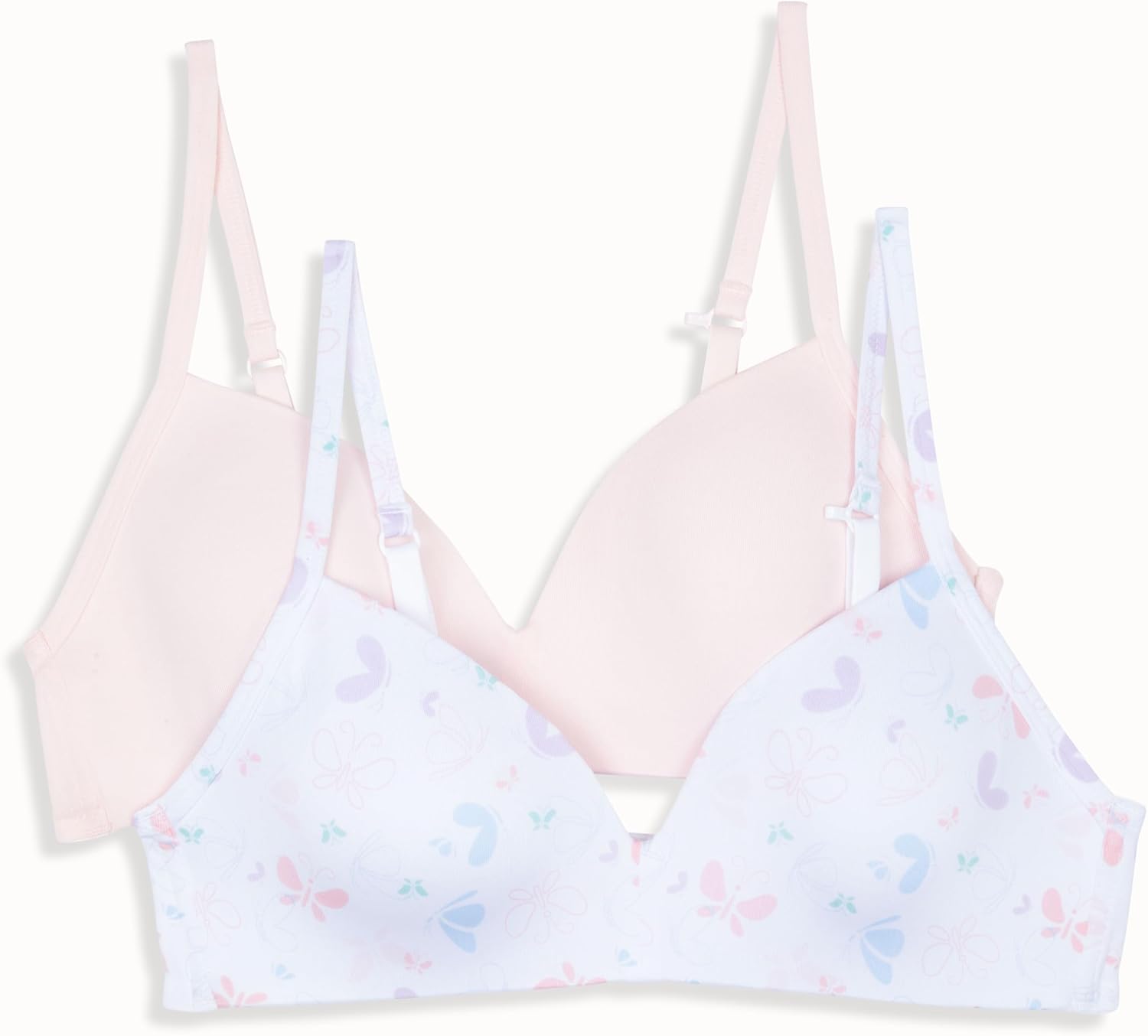 Hanes Girl's Molded Wirefree Bra 2-Pack