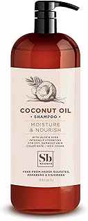 Soapbox Coconut Oil Shampoo, Harsh Sulfate Free, Paraben Free, Silicone Free, Color Safe, and Vegan Hair Shampoo (33.8 Ounces)