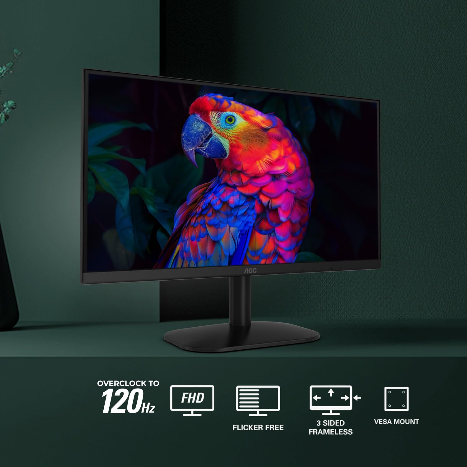 Monitor AOC 22 Full HD 1920x1080 LED 120Hz Adaptive Sync - Dettaglio