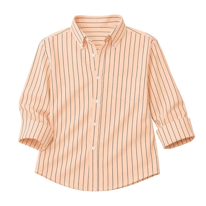 Image of Kids Cotton Full Sleeve Shirt Casual Look Comfortable Stylish Outfit for Boys Everyday Use