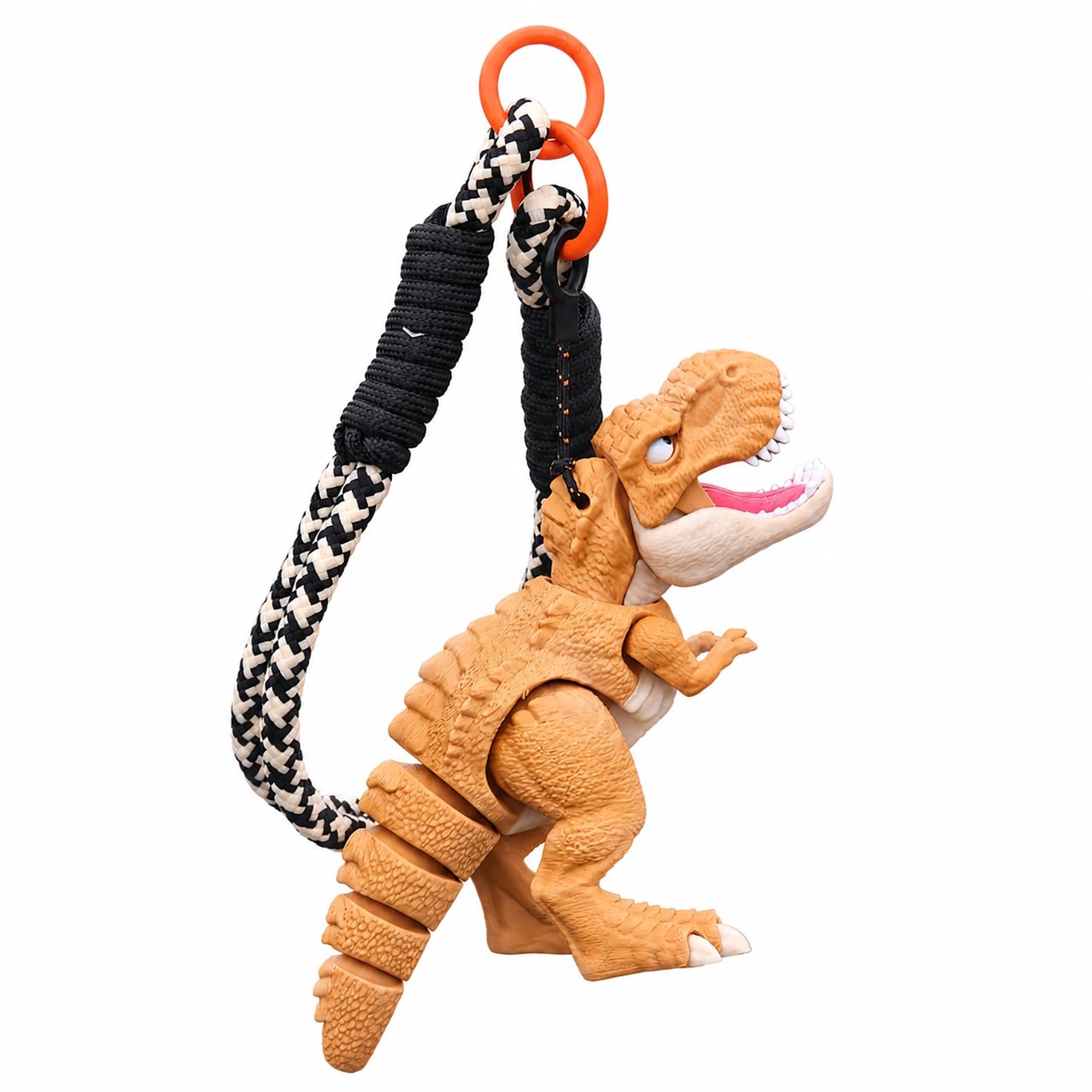 CASOME 3D Printed Articulated Dinosaur Bag Charm, Movable Hanging Figure
