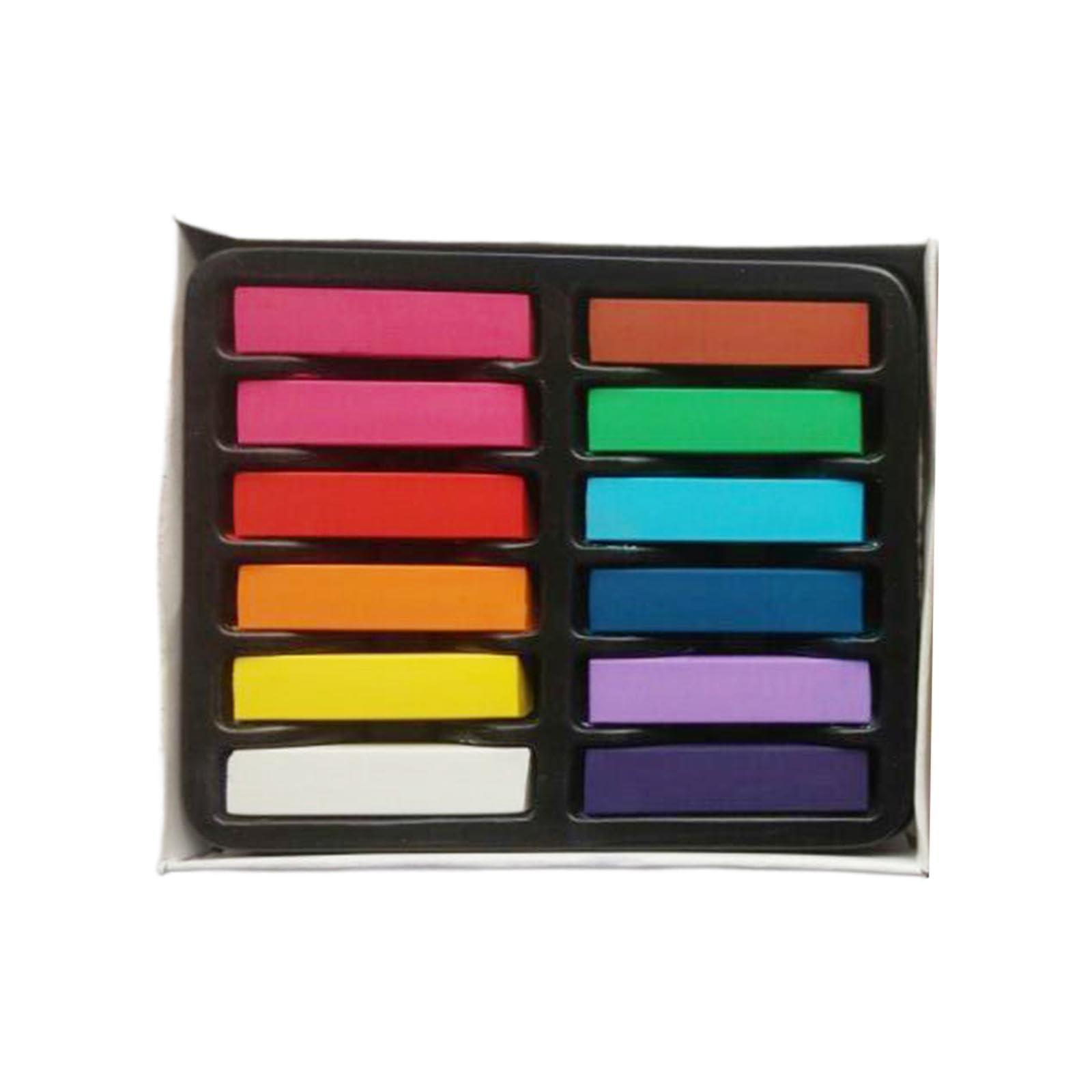 4xTemporäre Haarkreide, Temporäre Haarfarbe, 12 Farben, Haarfarbe, Kreide, Waschbare Haarfarbe für Mädchen, Jungen, Halloween, Cosplay Part