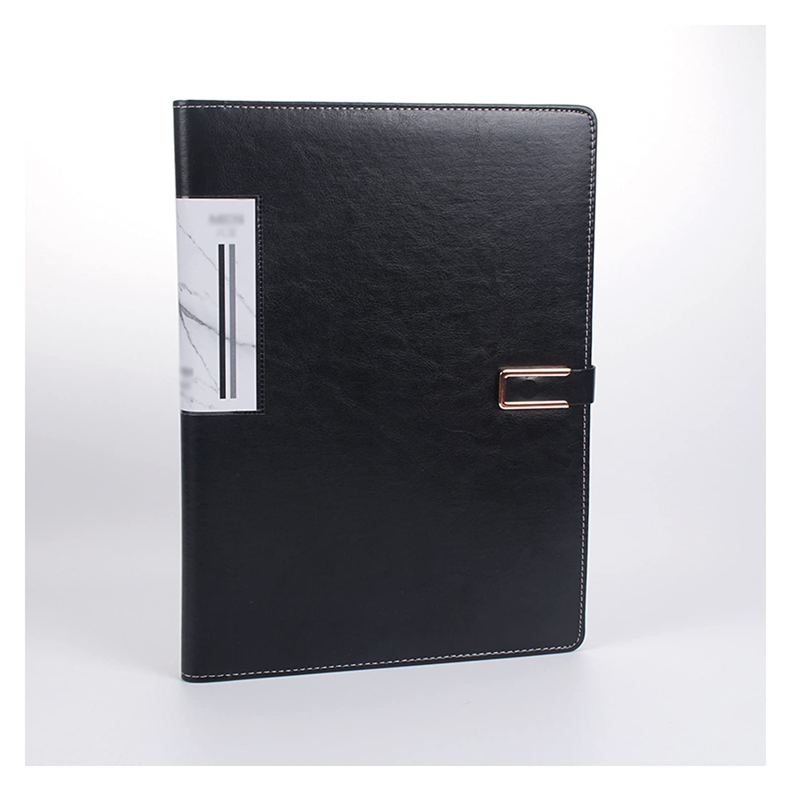Dokumenten Mappen A4- und Buchstabengröße Ordner Geschäftsvertrag Bindemittel Datensortiermakler Multifunktionale Clipboards mit magnetischen Schnallen Sammelmappe (Color : Noir)