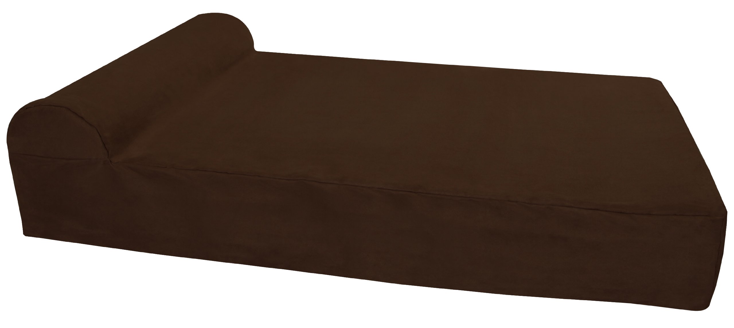 Condition photo showing New/Like New for big barker 7" orthopedic dog bed with pillow-top (headrest edition) | dog beds made for large, extra large & xxl size dog breeds | removable durable microfiber cover | made in usa