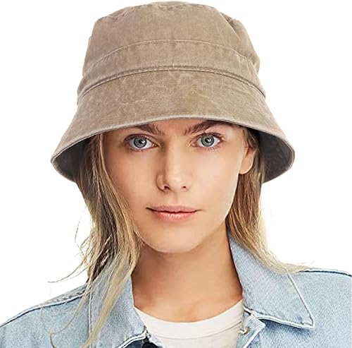 Sombrero de lona de algodón lavado a la moda para mujer, sombrero de pescador, para verano, playa, sol, pescador, M