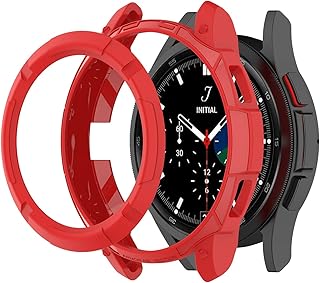 Coque de protection robuste pour Samsung Galaxy Watch 4 - 42 mm (2021) - Pour homme et femme - Rouge