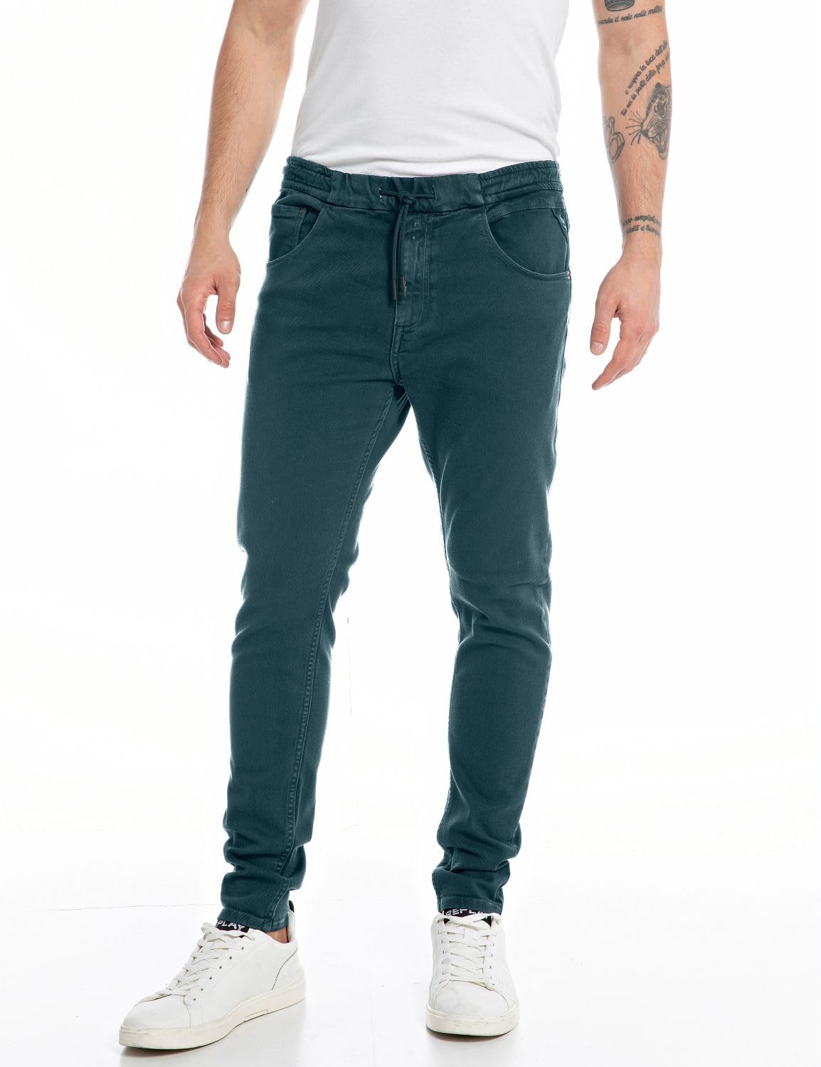 REPLAY Herren Jeans Milano mit Power Stretch, Deep Night 094 (Blau), 34W / 30L