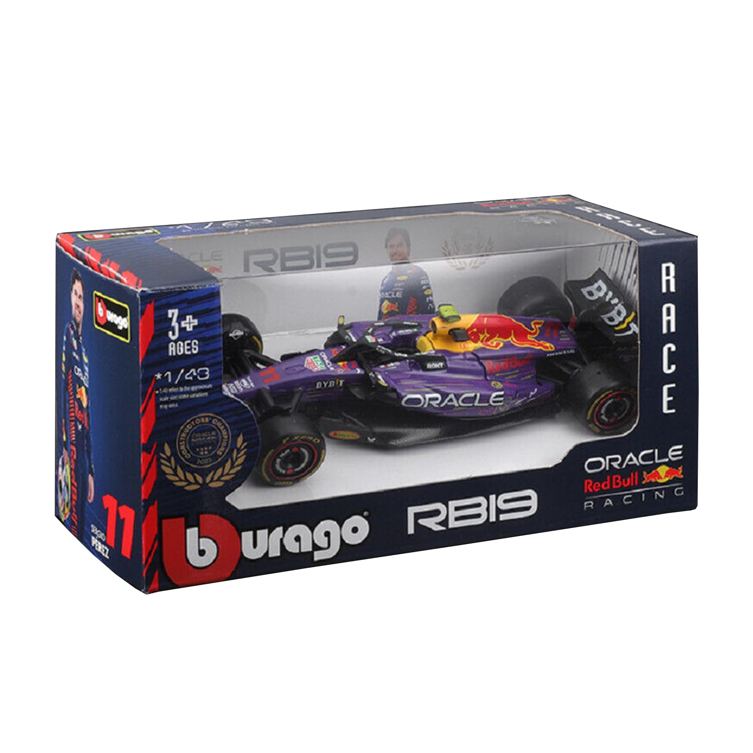 Amazon.com: Red Bull Racing RB19 F1 GP Las Vegas Collection 1/43