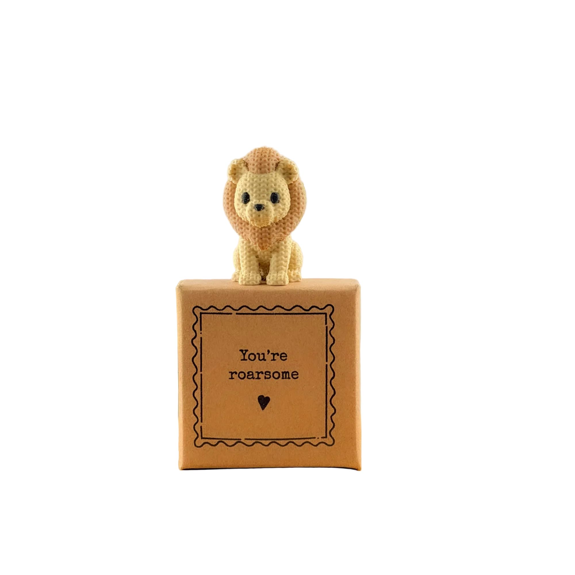Image Industry You're Roarsome – Leo the Lion | Tiny Little Gifts | Miniature Keepsake Gift Made in the UK