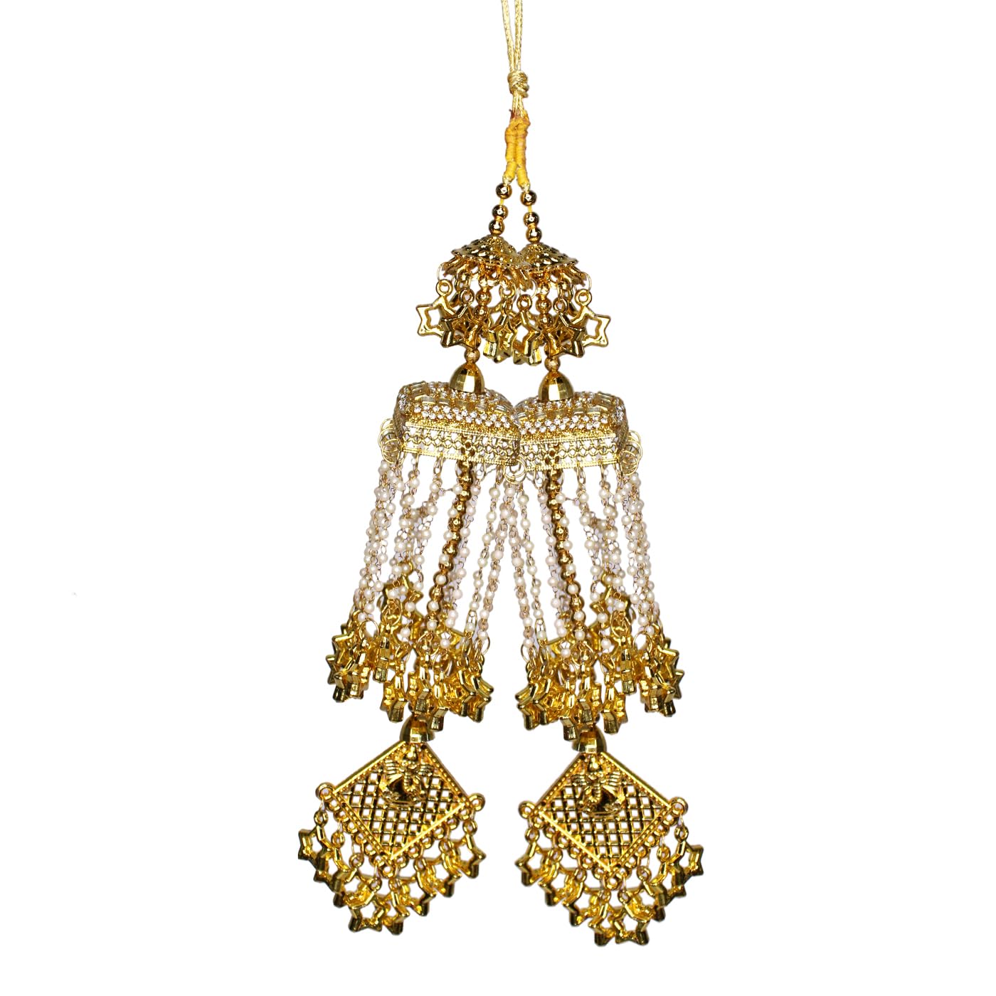 AASABeautiful Bridal Kaleera Traditional kaliras for Bride & Women Hand Hanging Designer Kalera, Golde- Pack Of 1