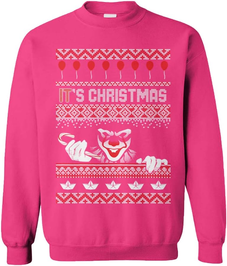 Tcombo It's Christmas - Creepy Clown Xmas Christmas Unisex Crewneck Sweatshirt