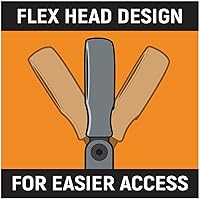 Vista 5 de GEARWRENCH 86741 Llave combinada de trinquete de cabeza flexible de 12 puntos con arco oscilante de 4 grados de 5/16