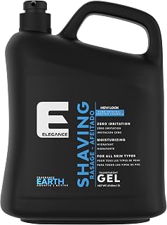 EleganceGel Transparent Shaving Gel for Men & Women - Clear Visibility, Non-Irritating, Aquatic Earth Fragrance, Smooth Razor Burn-Free Shave