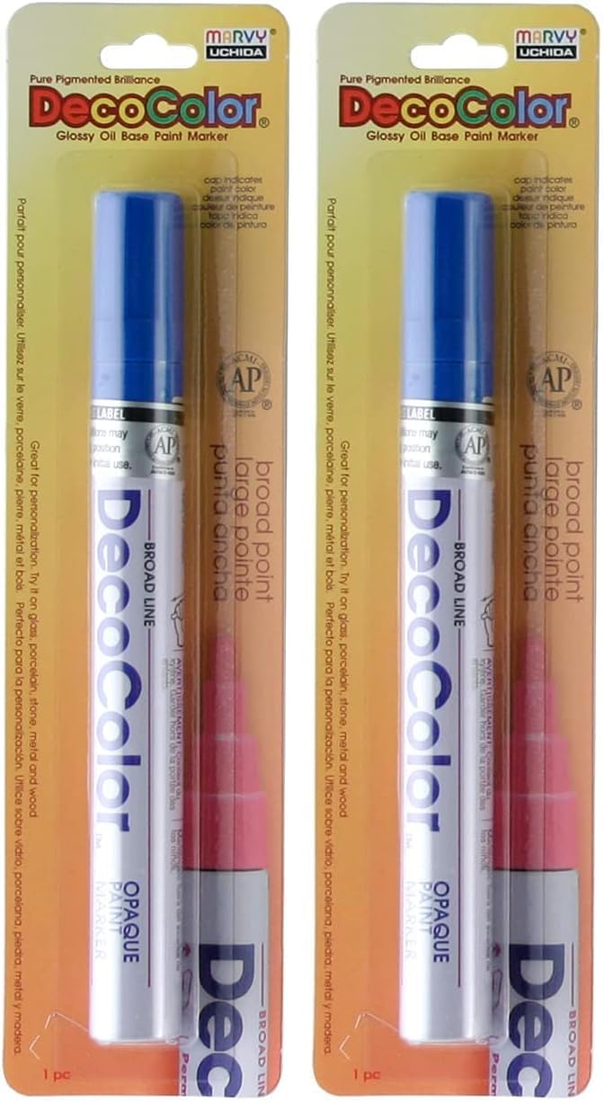 DecoColor Broad Glossy Oil-Based Paint Marker - Blue
