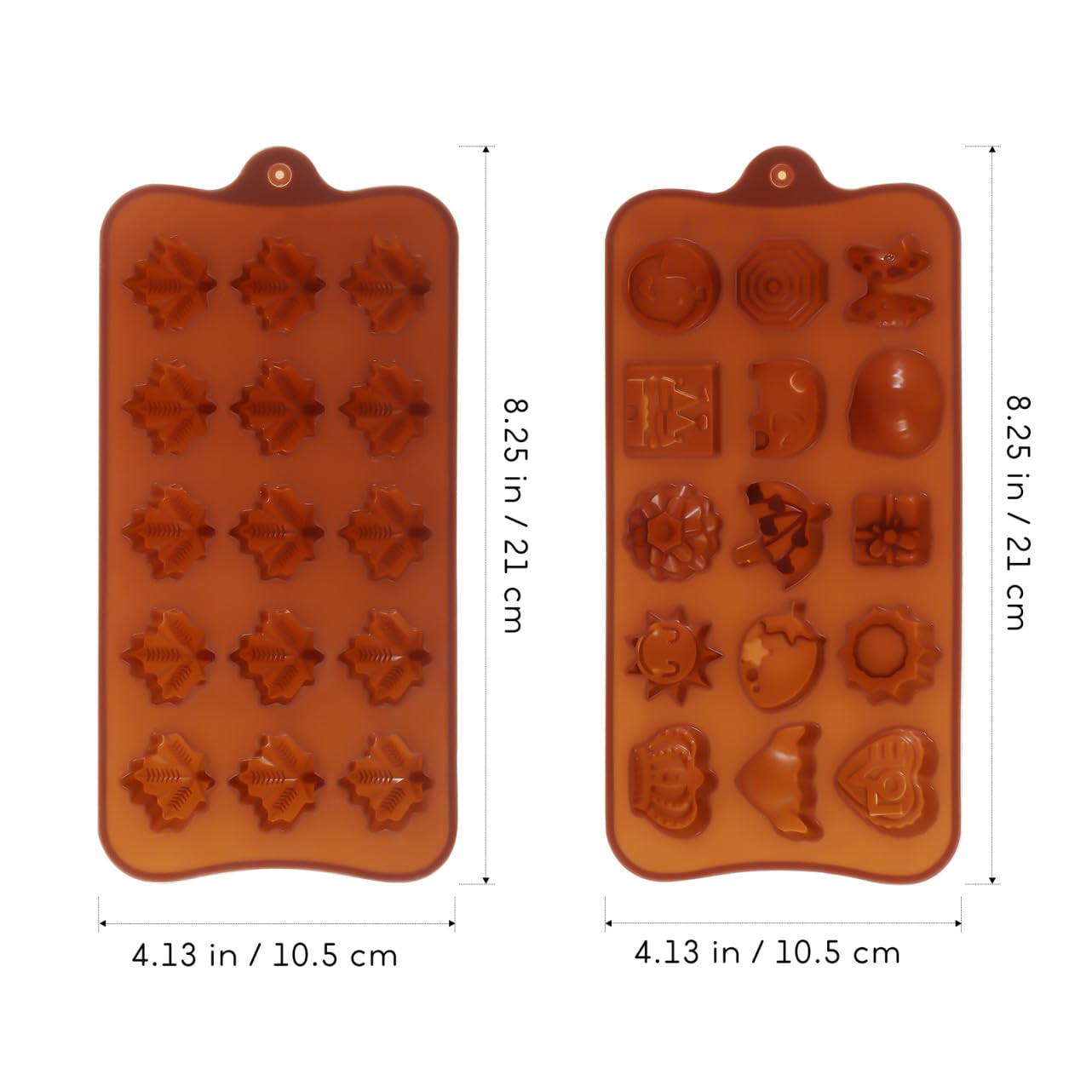 PRETYZOOM 18 Piezas De Molde De Chocolate Moldes De Hoja De Arce Para Dulces Moldes De Gomitas Para Pasteles Para Hornear Para Piruletas Para Galletas