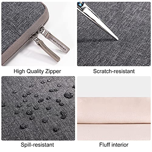 DOMISO-10-pulgada-Funda-para-portatil-Impermeable-con-tableta-Bolsa-de-transporte-para-de97-105-11iPad-Pro105iPad-AirMicrosoft-Surface-Go-2018Samsung-Galaxy-Tab-S3S4Lenovo-Ideapad-D330Gris